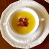 sopa fria de melón con ibérico